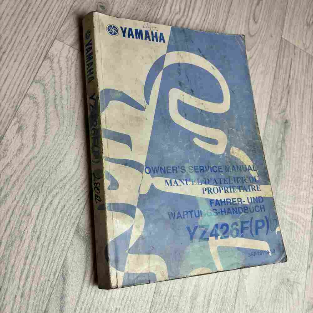 YAMAHA YZ 450 F 2002 (P) 5SF-28199-80 Motorrad-Handbuch gebraucht