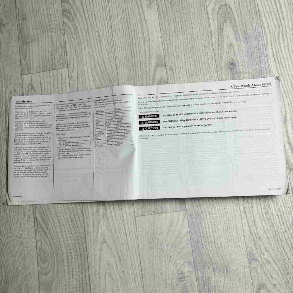 HONDA CRF 250 R 2013 3RKRN660 00X3R-KRN-6600 Motorrad-Handbuch gebraucht