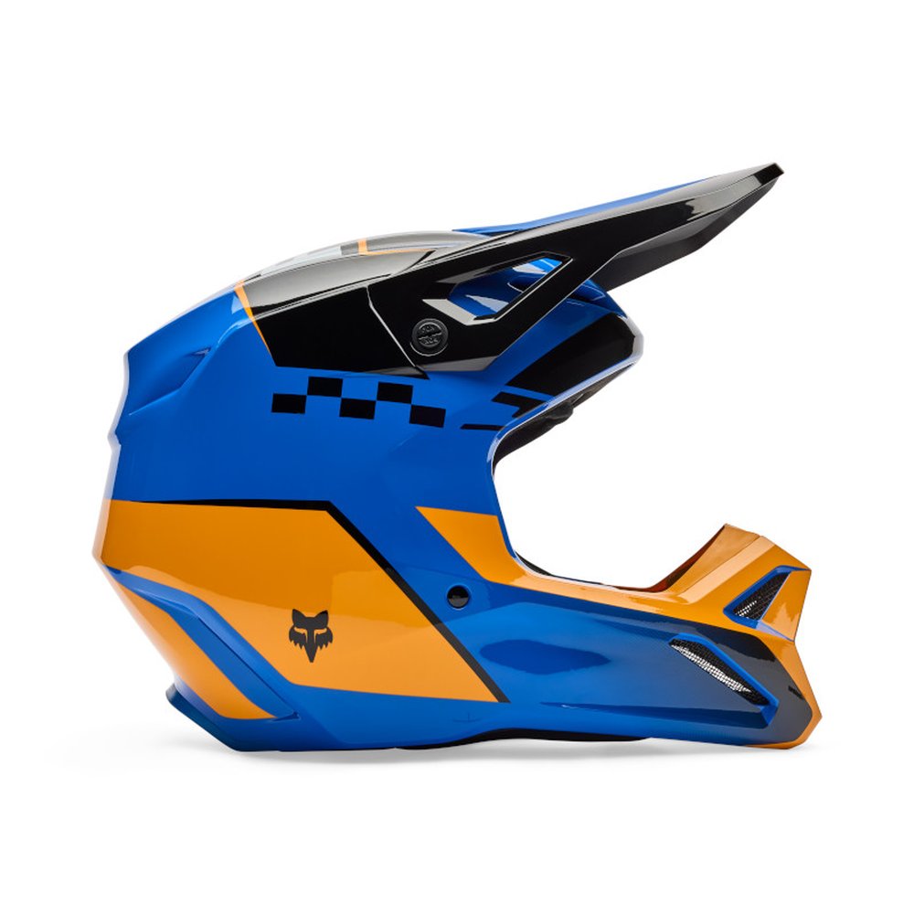 FOX V1 COLLECT Motocross Helm Blau
