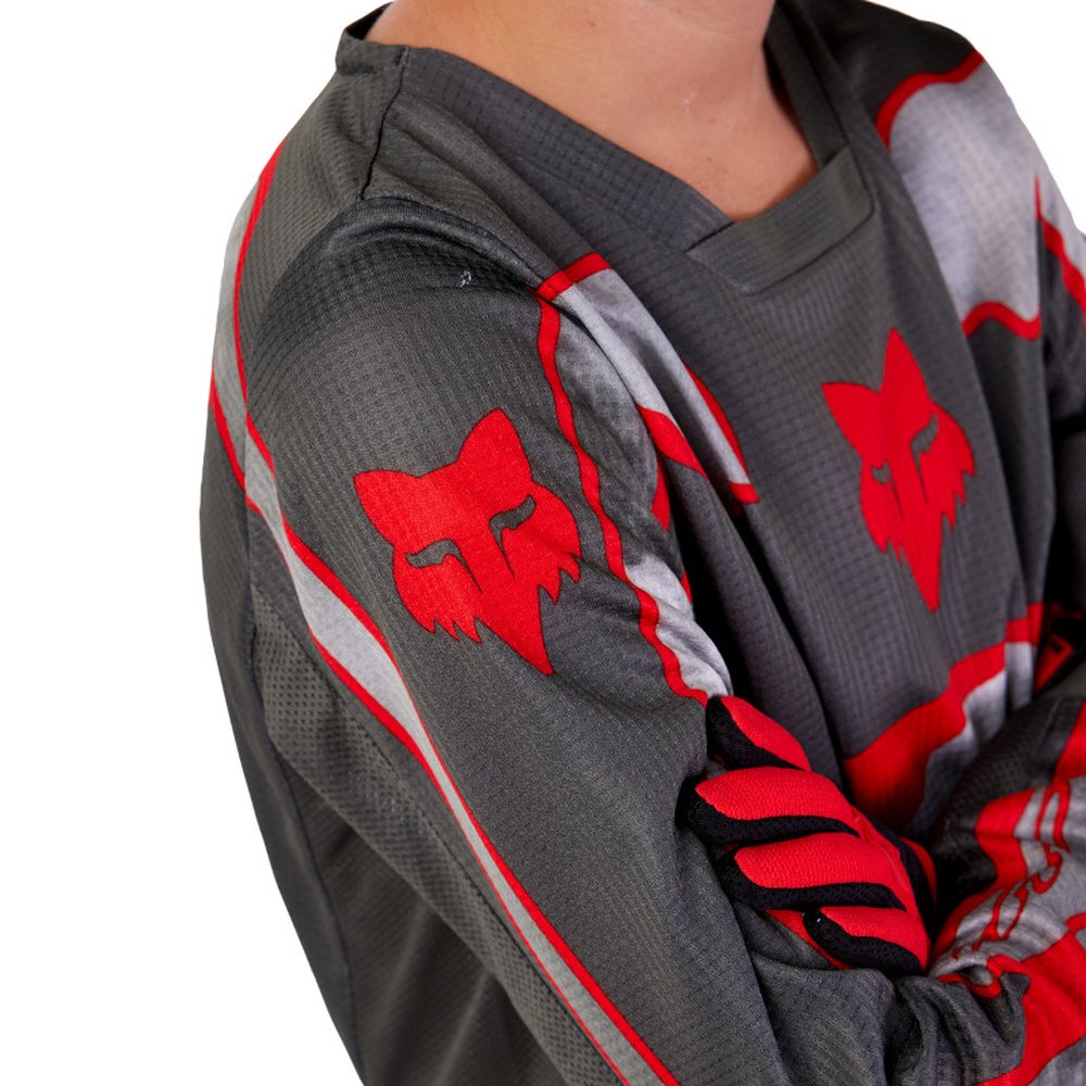 FOX YTH 180 ATLAS JERSEY für Kinder Grau/Red