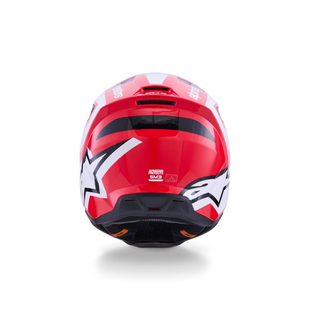 ALPINESTARS Supertech M3 Heat Motocross Helm rot/weiss/schwarz