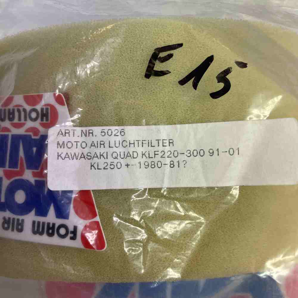MOTO AIR 5026 Luftfilter passend für Kawasaki KLF 220 300 KL 250 MOTO AIR 5026 Luftfilter passend für Kawasaki KLF 220 300 KL 250