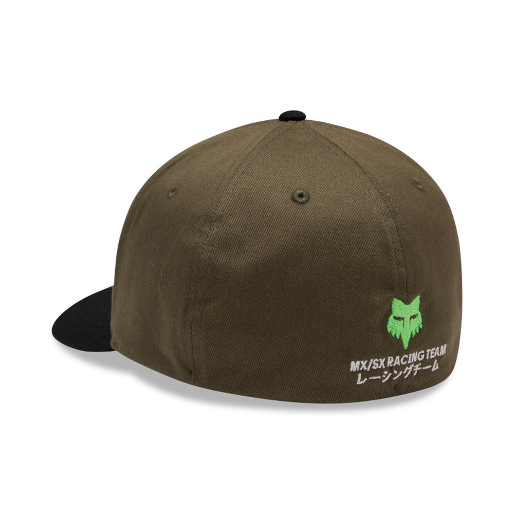FOX KAWI FLEXFIT HAT Kappe Olive grün