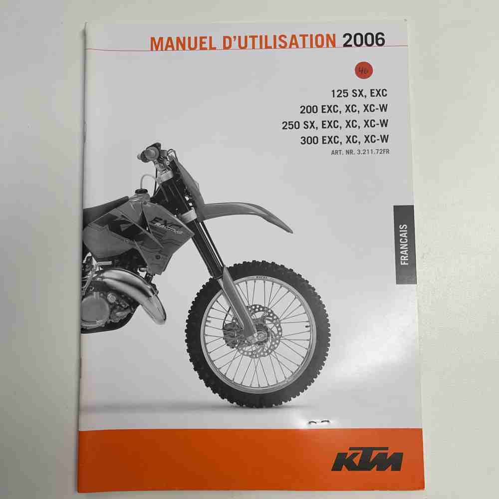 KTM 125/200/250/300 2006 SX/EXC/XC/XC-W 3.211.72FR Motorrad-Handbuch gebraucht