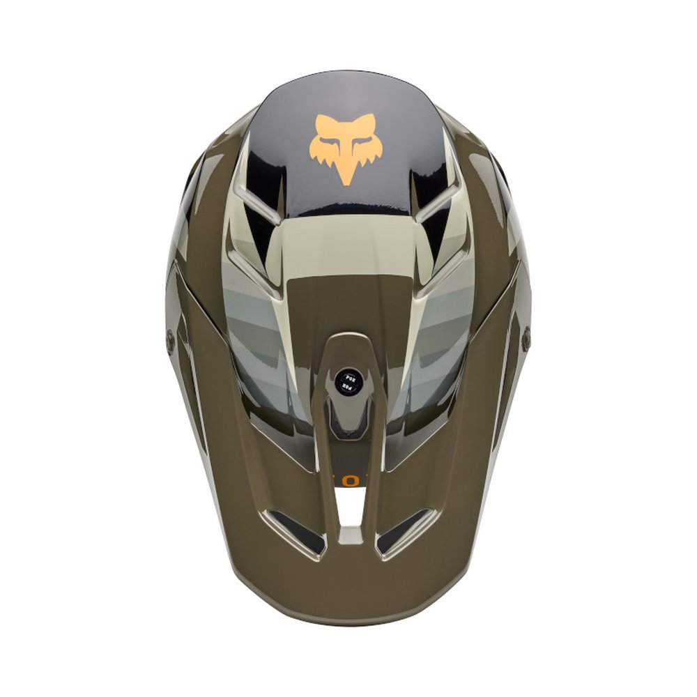 FOX V3 FADE Motocross Helm Braun/Schwarz