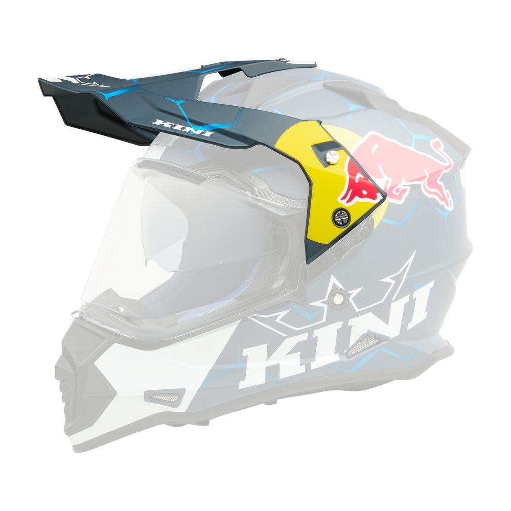 KINI RED BULL Helmschirm ADV ATV/Enduro Helm 1.0 blau/weiss
