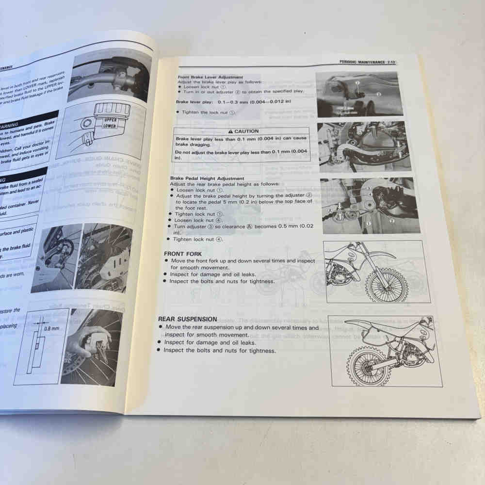 SUZUKI RM 125 1993 99011-43D51-01A Motorrad-Handbuch gebraucht