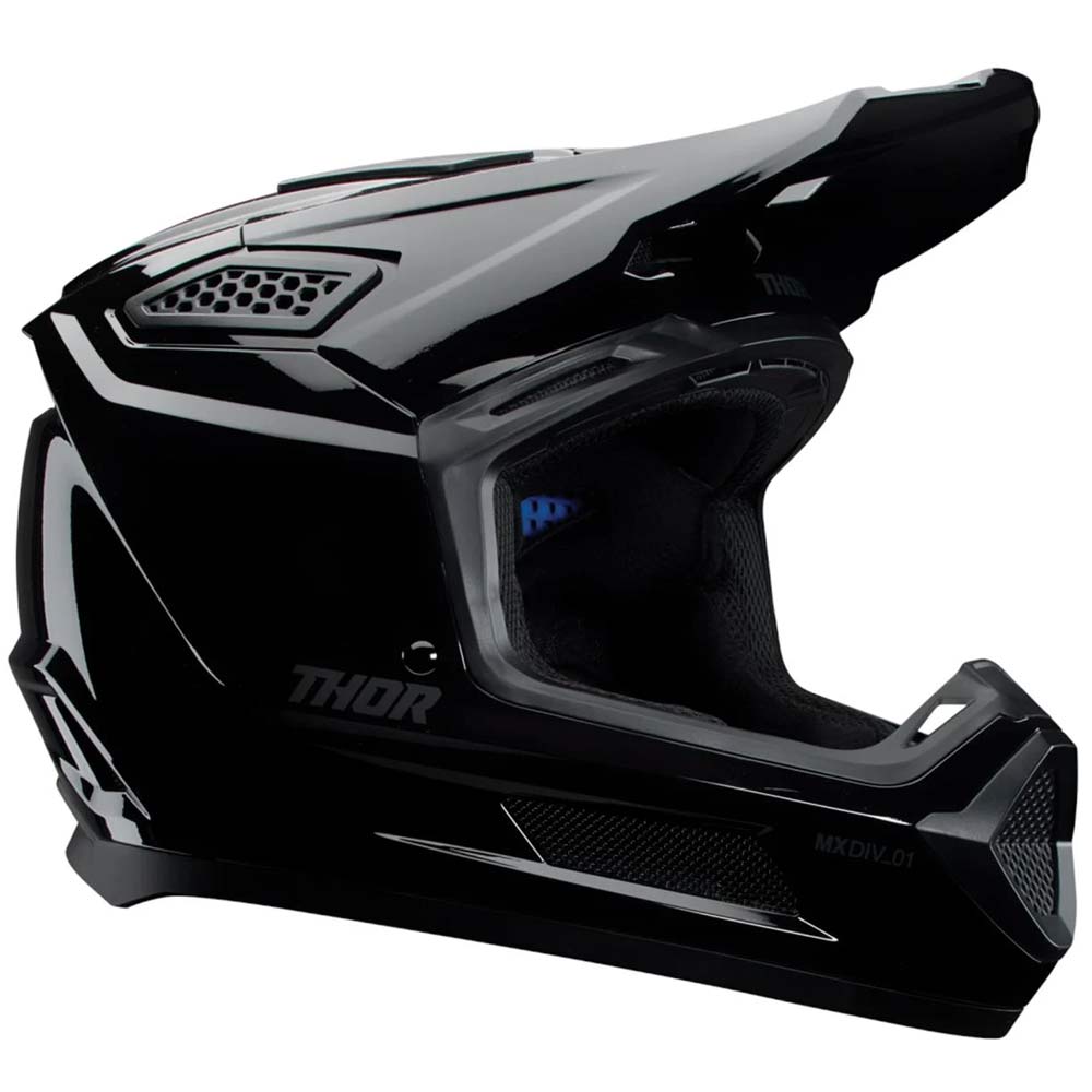 THOR FLEET BLACKOUT Motocross Helm glossy schwarz