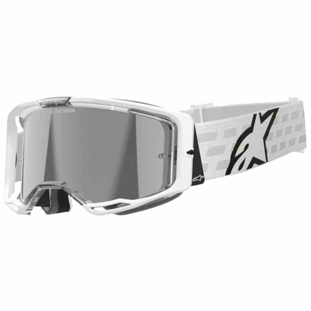ALPINESTARS Vision 8 Corp Brille weiss silber verspiegelt