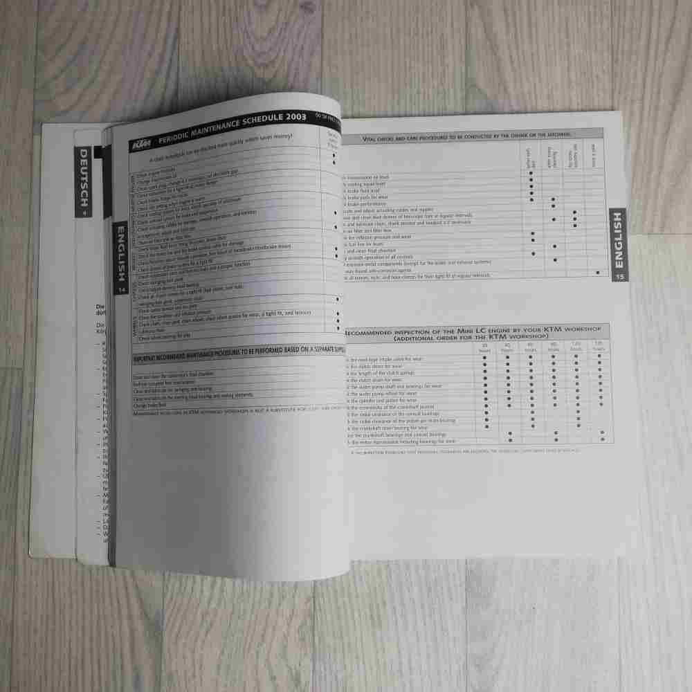 KTM 50 SX Pro Junior/Senior LC 2003 3.210.46 Motorrad-Handbuch gebraucht