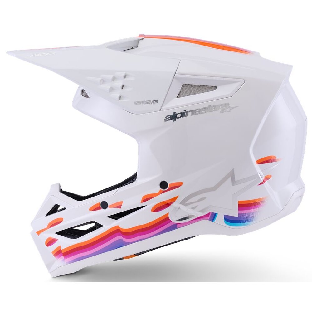 ALPINESTARS Supertech M3 Force Motocross Helm weiss-glossy