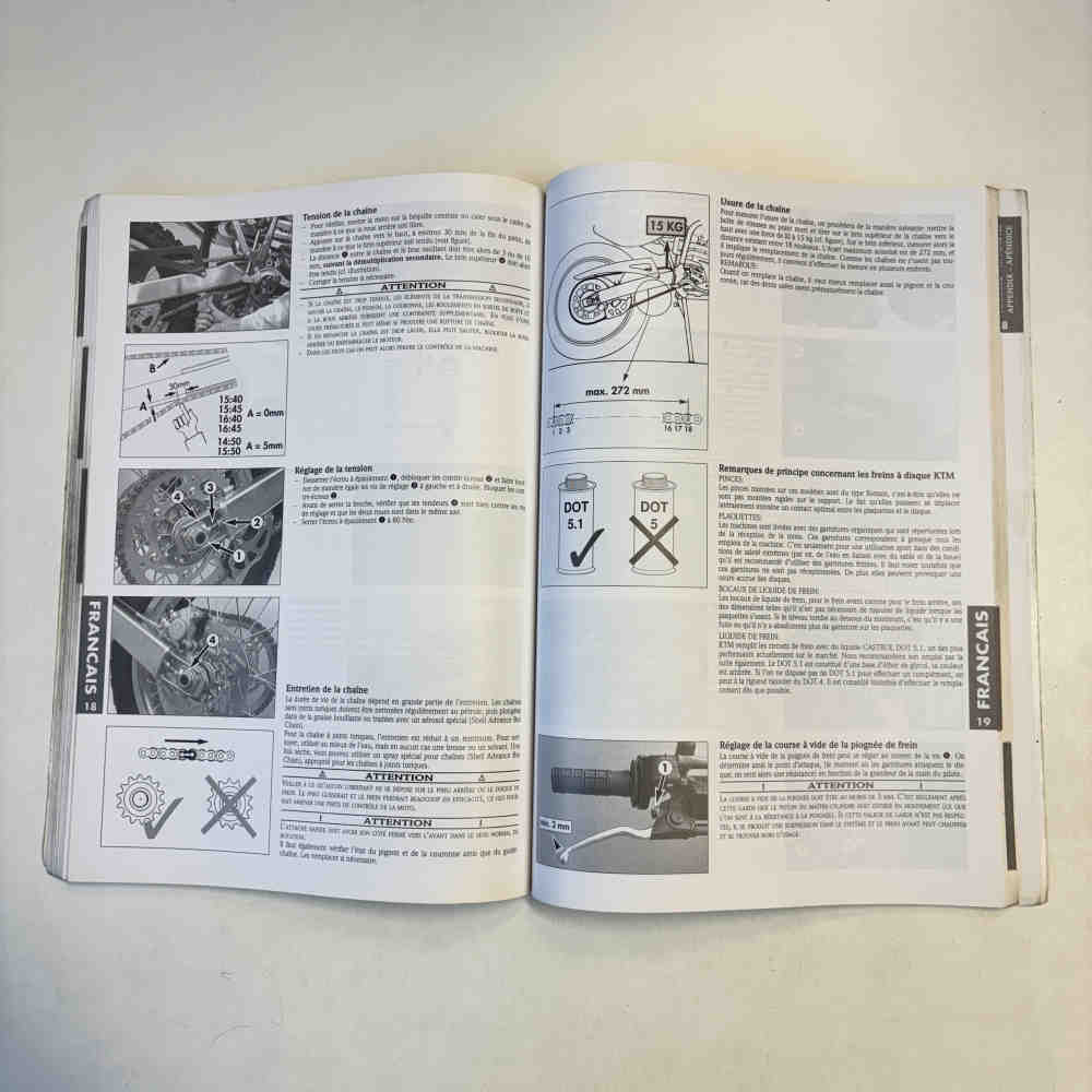 KTM 400/620 SX/SC/EGS 1998 320530 Motorrad-Handbuch gebraucht