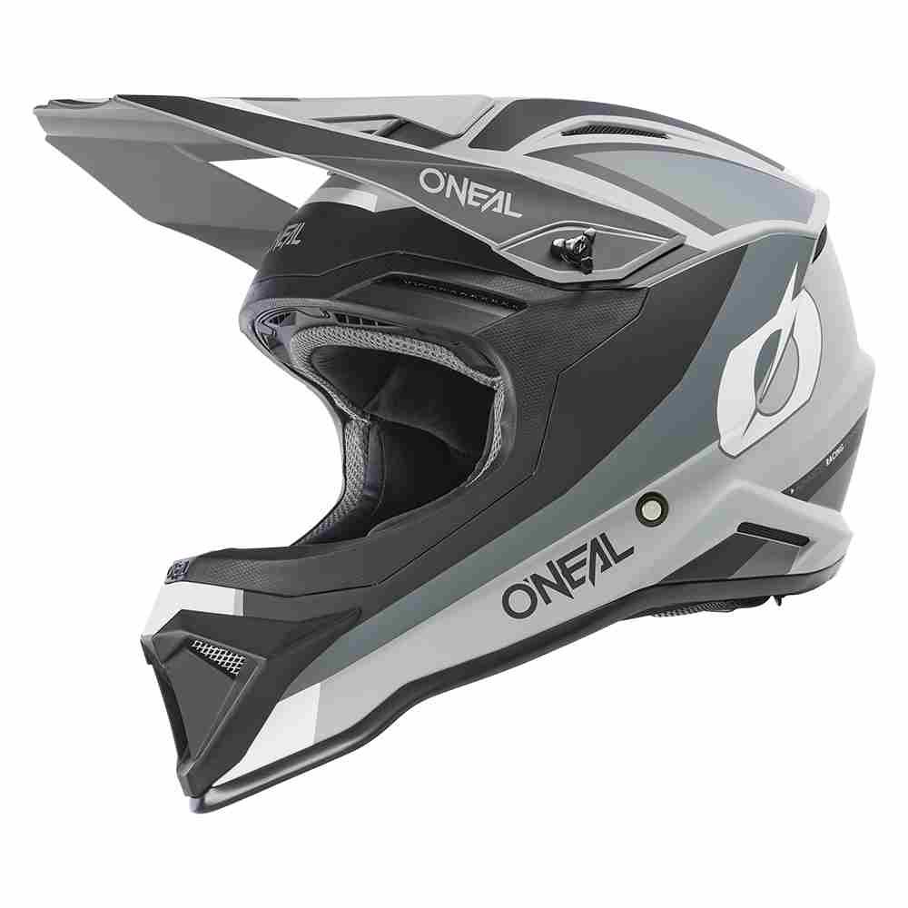 ONEAL 1SRS Steam Motocross Helm schwarz grau