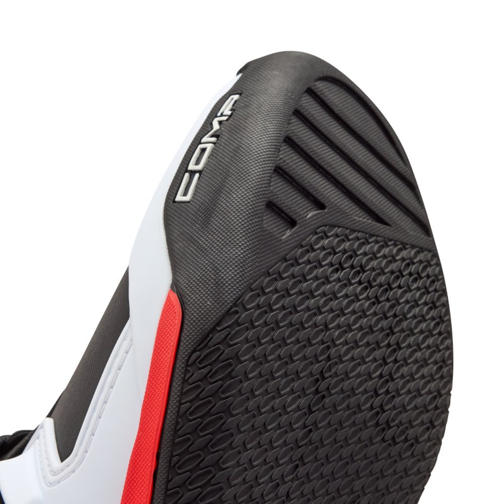 FOX COMP BOOT Motocross Stiefel Weiss/Neon Rot