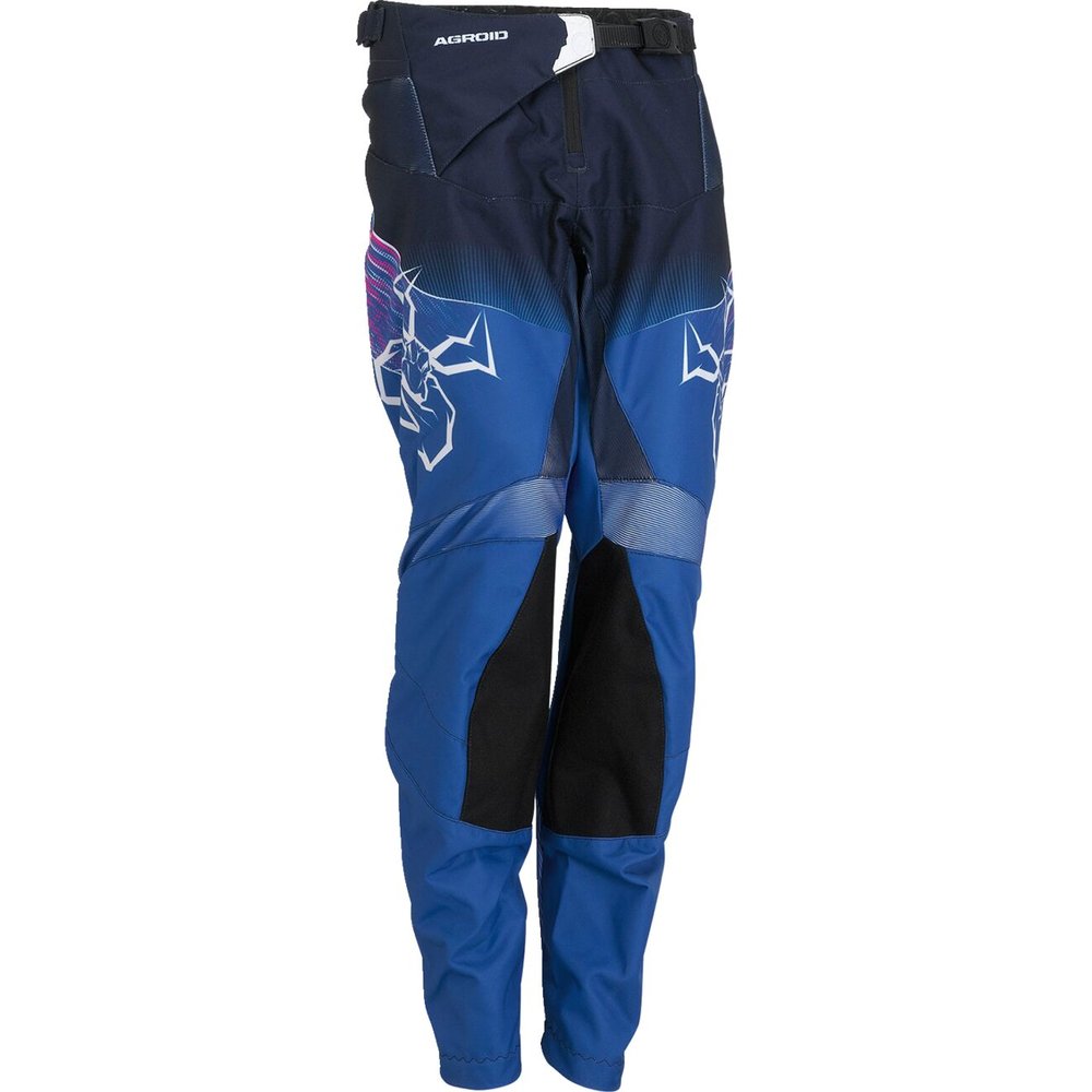 MOOSE RACING Agroid Youth Kinder Motocross Hose pink blau