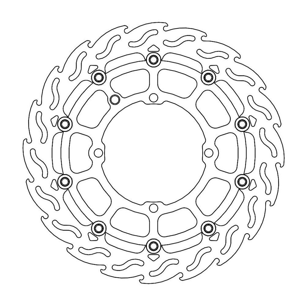 MOTO-MASTER Bremsscheibe Flame hinten