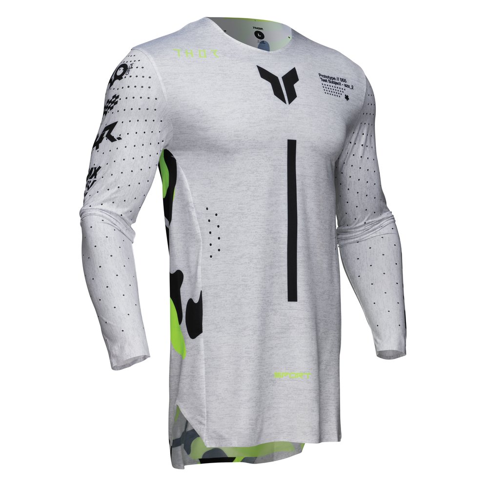 THOR Sportmode Riot Jersey weiss gelb acid