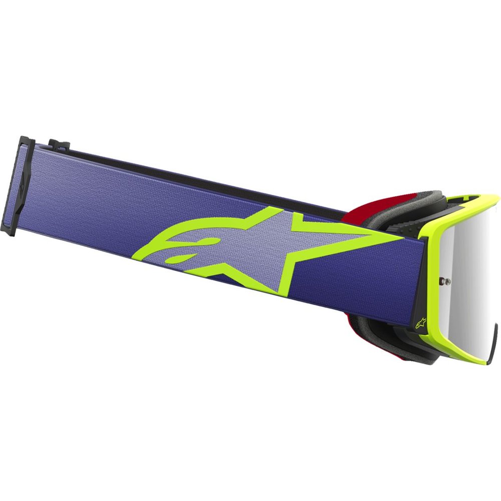 ALPINESTARS Supertech Corp Brille lila/gelb verspiegelt-silber