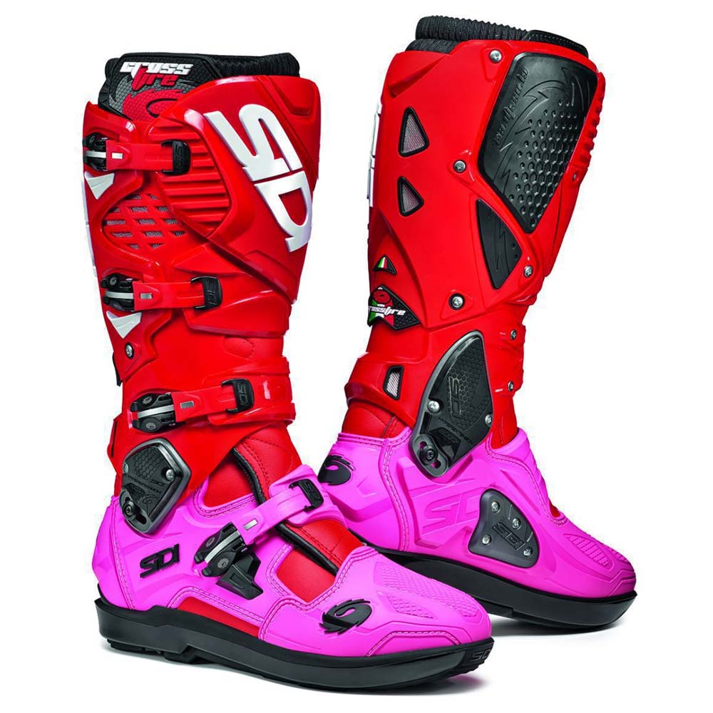 SIDI Crossfire 3 SRS Prado Ltd. Motocross Stiefel rot pink