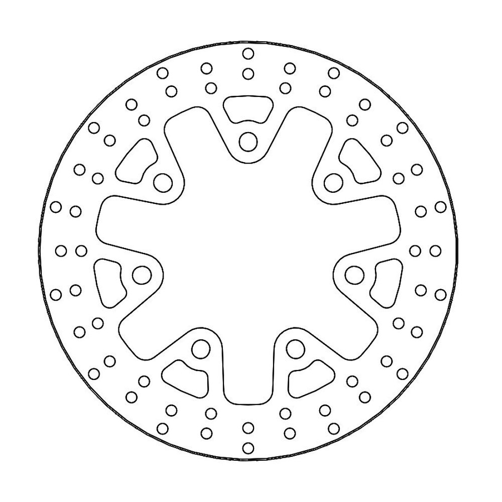 MOTO-MASTER Bremsscheibe FIX Round vorne