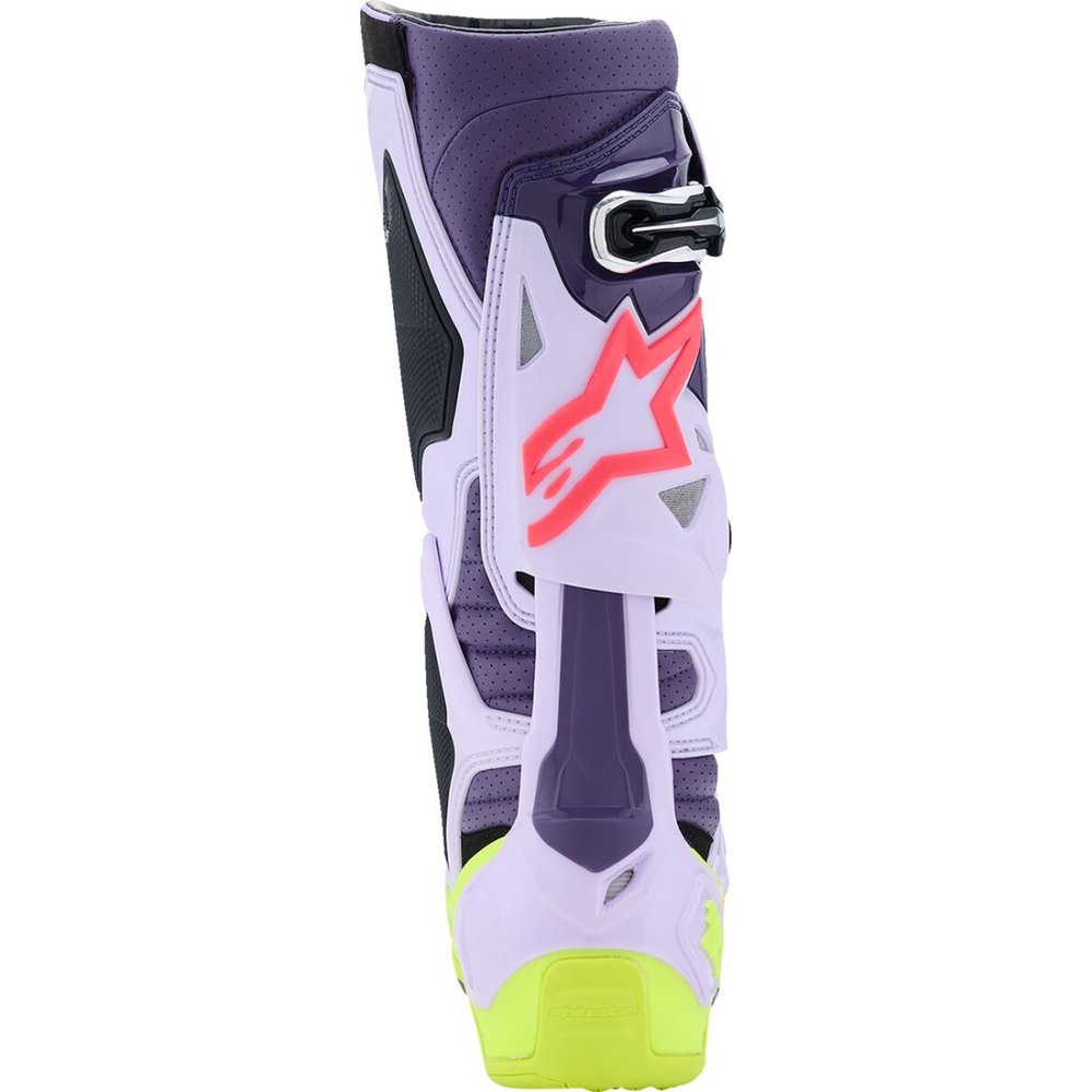 ALPINESTARS Tech 10 Supervented belüftete Motocross Stiefel lila/neon gelb/Diva Pink