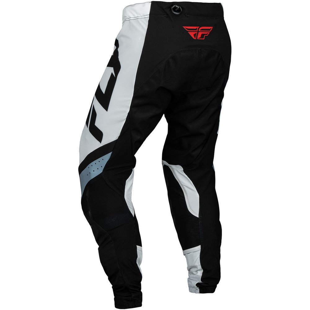 FLY Lite BOA Motocross Hose schwarz weiss Denim grau