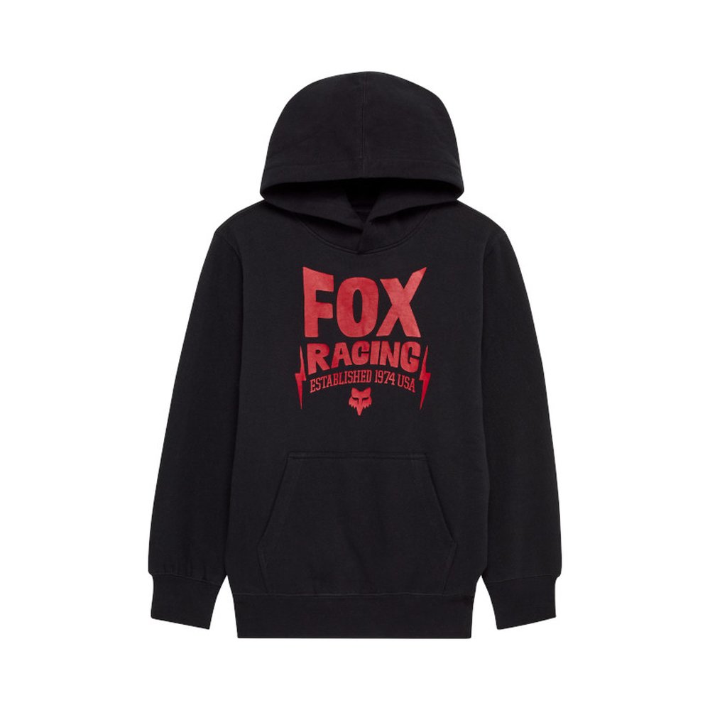 FOX YOUTH BOLT FLEECE PO Kinder Hoodie Kapuzen Pullover Black