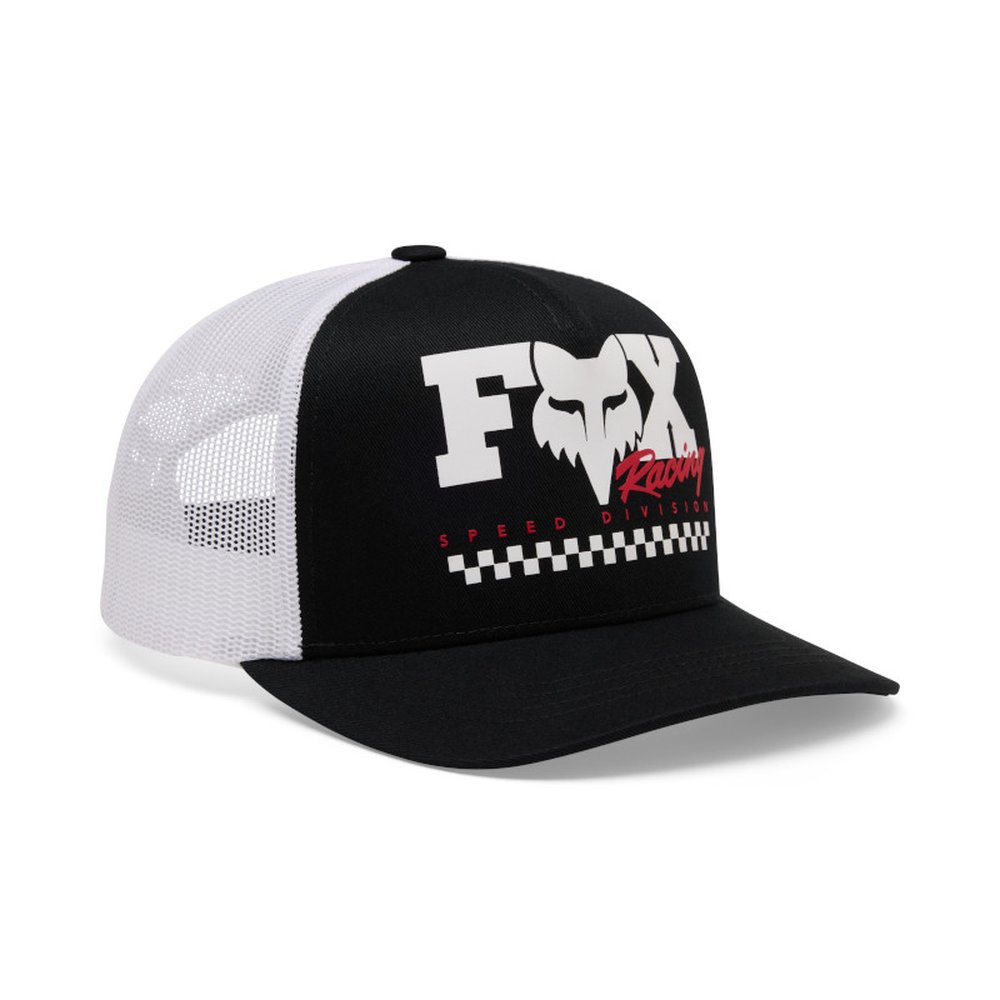 FOX YOUTH CHECKER MESH TRUCKER HAT Kappe für Kinder schwarz