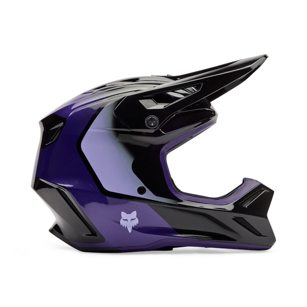 FOX YOUTH V3 SPIRE HELMET Motocross Helm für Kinder Schwarz/Purple