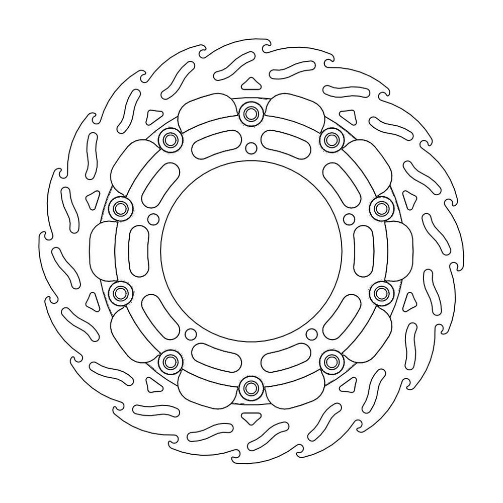 MOTO-MASTER Bremsscheibe Flame vorne L