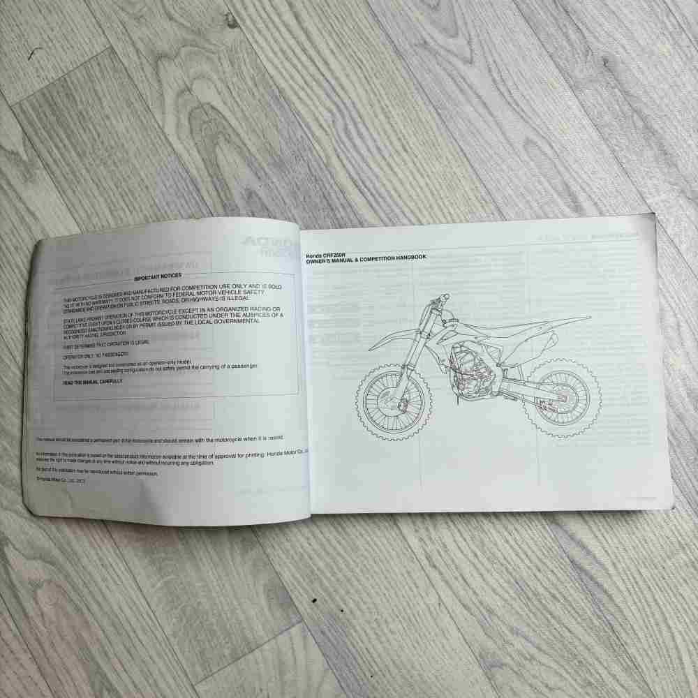 HONDA CRF 250 R 2014 3RKRN670 00X3R-KRN-6700 Motorrad-Handbuch gebraucht