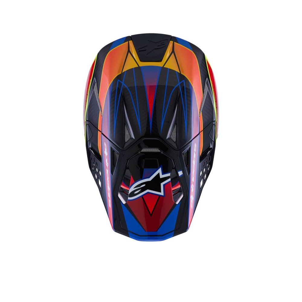 ALPINESTARS Supertech M10 Era Motocross Helm blau/rot/gelb