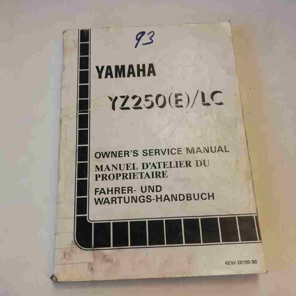 YAMAHA YZ 250 (E)/LC 1993 4EW-28199-80 Motorrad-Handbuch gebraucht