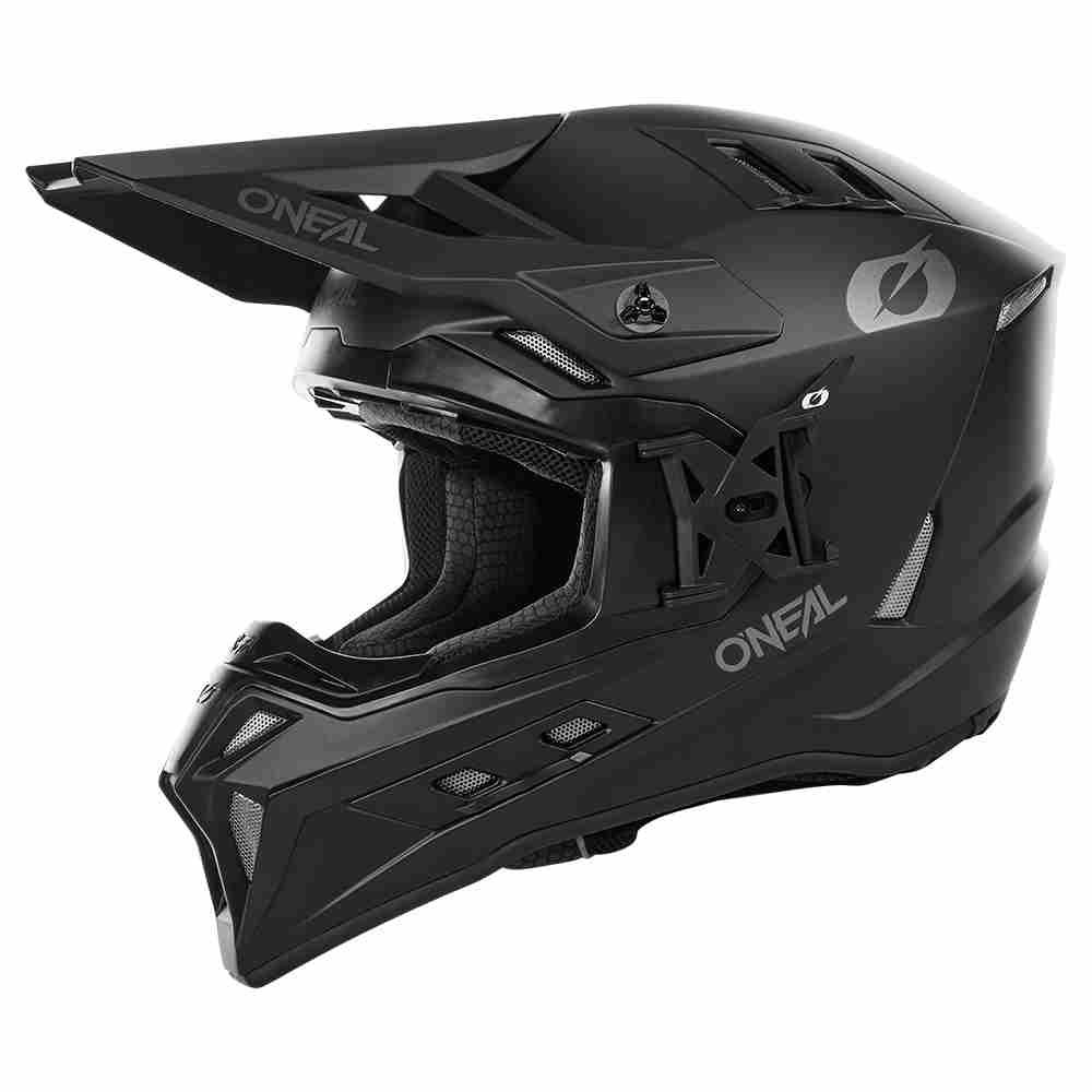 ONEAL EX-SRS Solid Motocross Helm schwarz