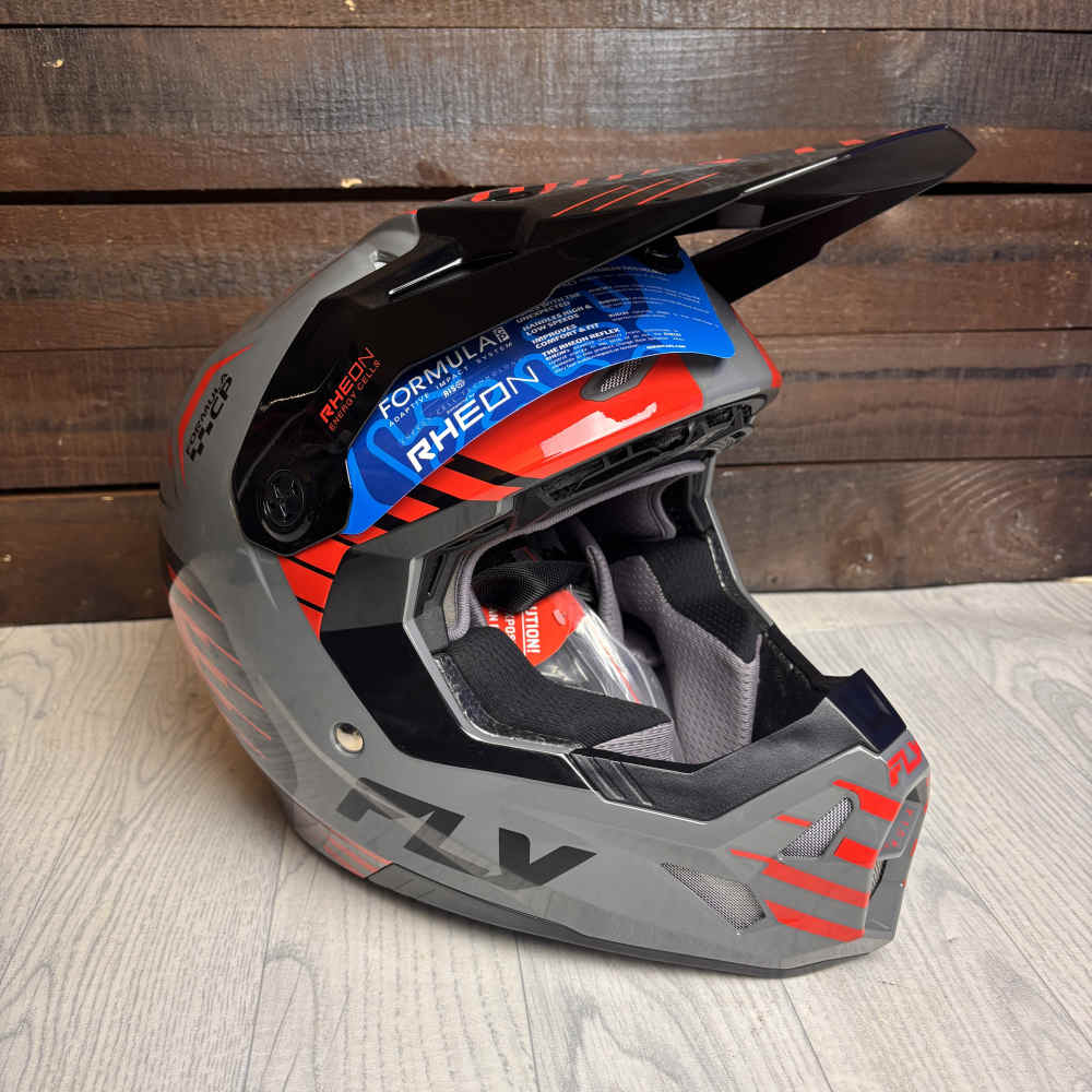 FLY Formula CP Slice Motocross Helm blau grau rot schwarz B-WARE FLY Formula CP Slice Motocross Helm blau grau rot schwarz B-WARE