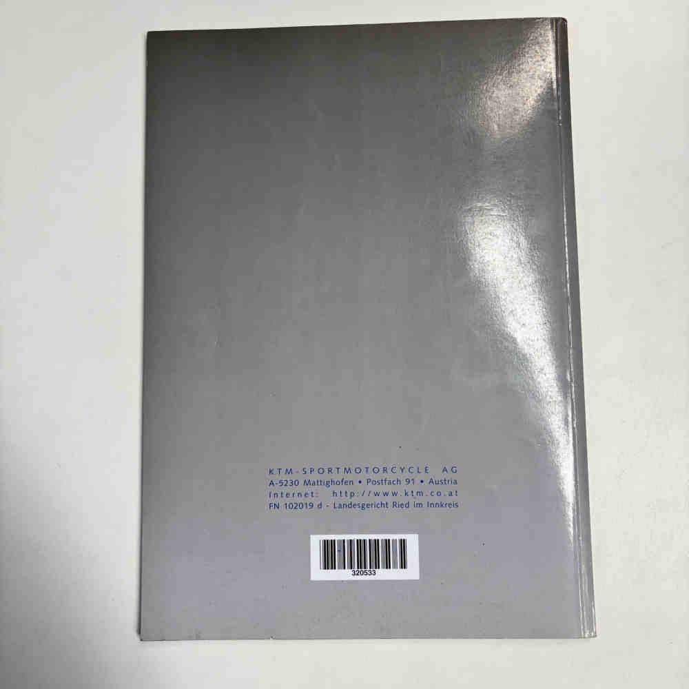 KTM 60/65 SX 1998 320533 Motorrad-Handbuch gebraucht KTM 60/65 SX 1998 320533 Motorrad-Handbuch gebraucht
