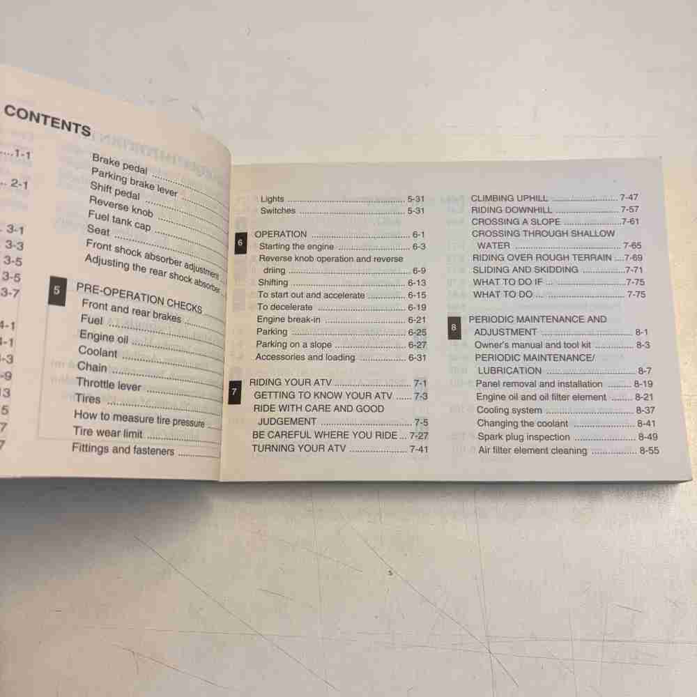 YAMAHA YFM700RV 2006 OEM 1S3-28199-60 Original Motorrad Handbuch gebraucht