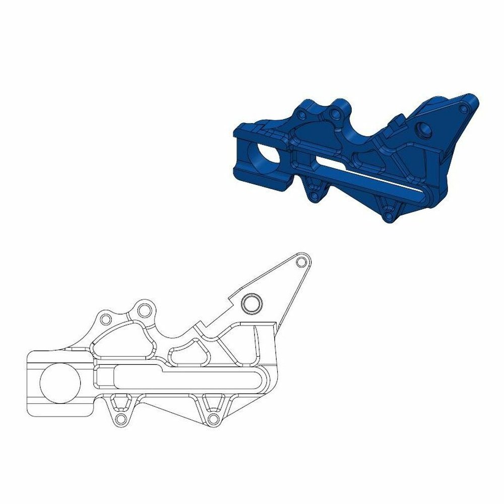 MOTO-MASTER Adapterhalterung blau