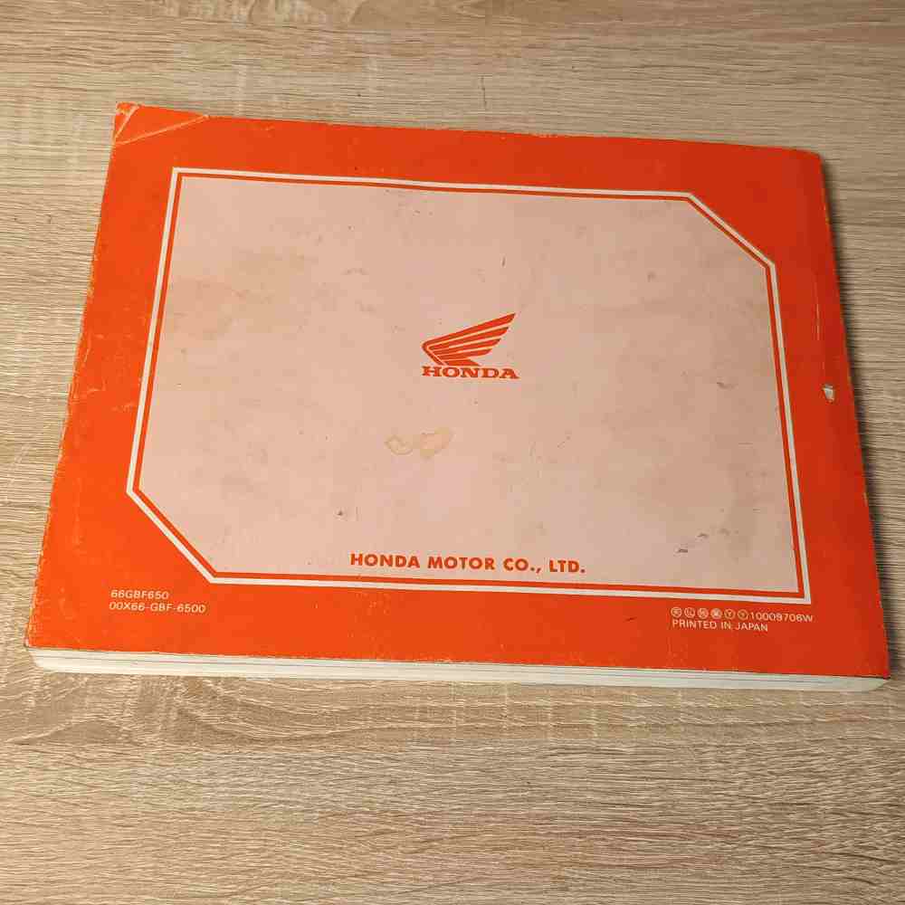 HONDA CR80R/CR80R2 1998 66GBF650 00X66-GBF-6500 Motorrad-Handbuch gebraucht