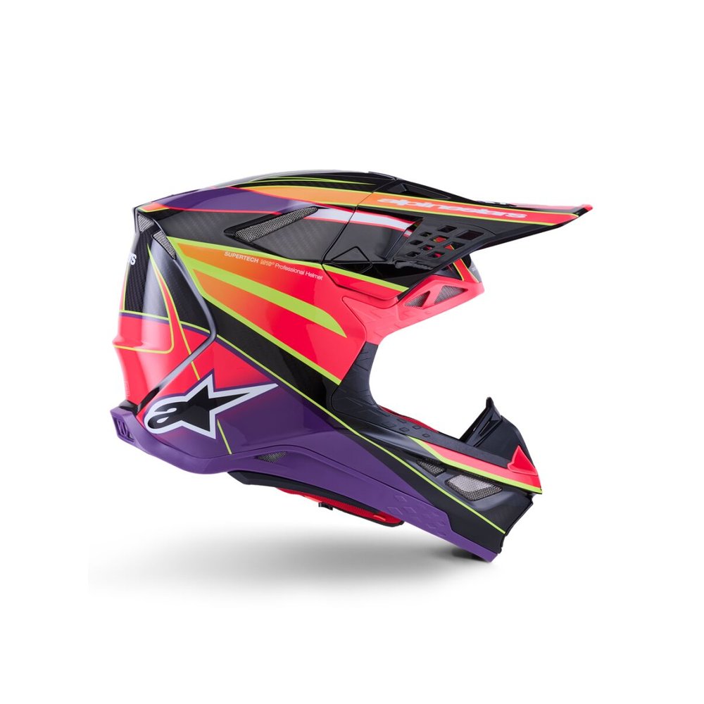 ALPINESTARS Supertech M10 Era Motocross Helm pink/violett/gelb
