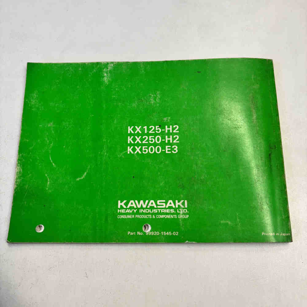 KAWASAKI KX 125/250/500 1991 99920-1545-02 Motorrad-Handbuch gebraucht