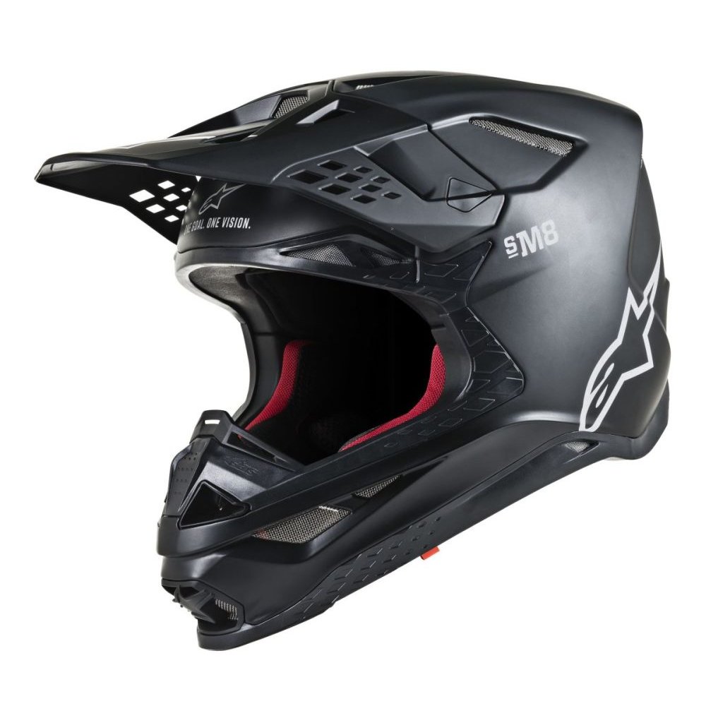 ALPINESTARS Motocross SM8 Motocross Helm Solid matt schwarz