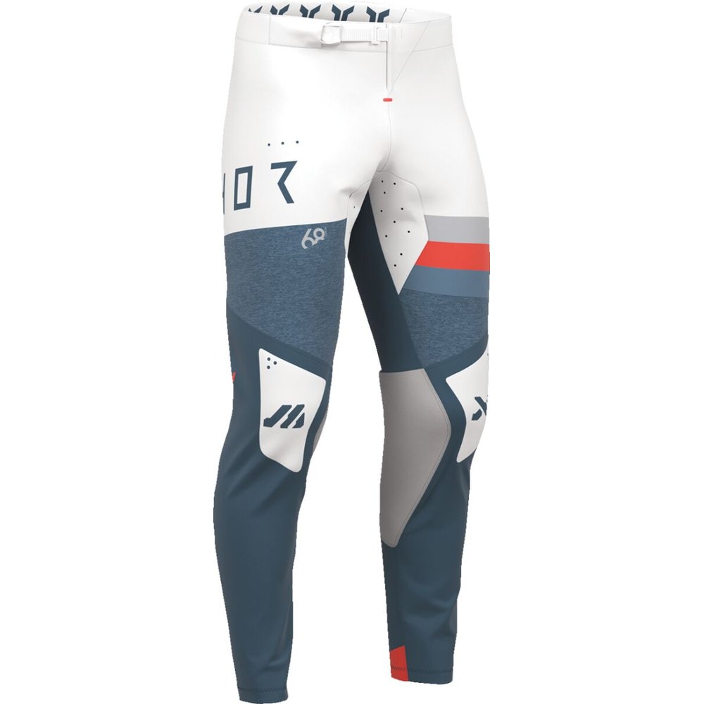 THOR Sportmode League Motocross Hose blau/weiss