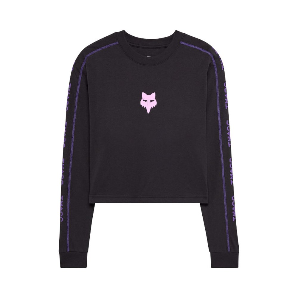 FOX W IMAGE PHANTOM LS Longsleeve T-Shirt CROP Black