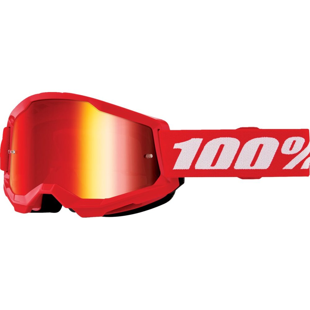 100% Strata 2 rot Kinder Brille rot verspiegelt