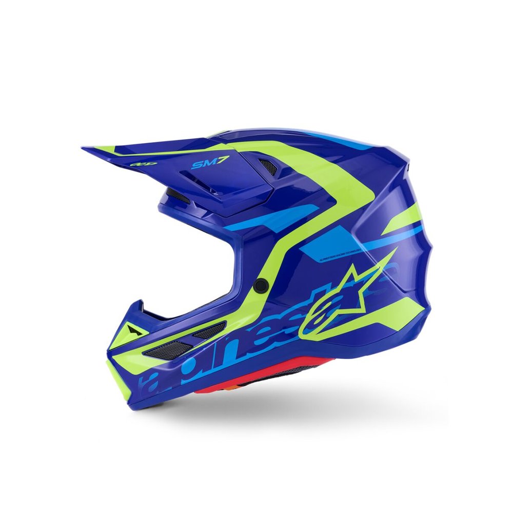 ALPINESTARS Supertech M7 Deed Motocross Helm blau/gelb