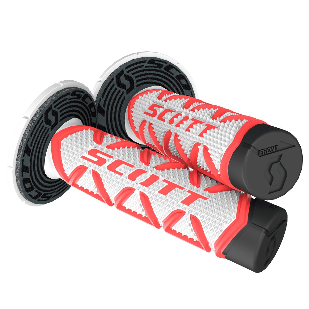 SCOTT Diamond MX Griffe + Donuts rot weiss