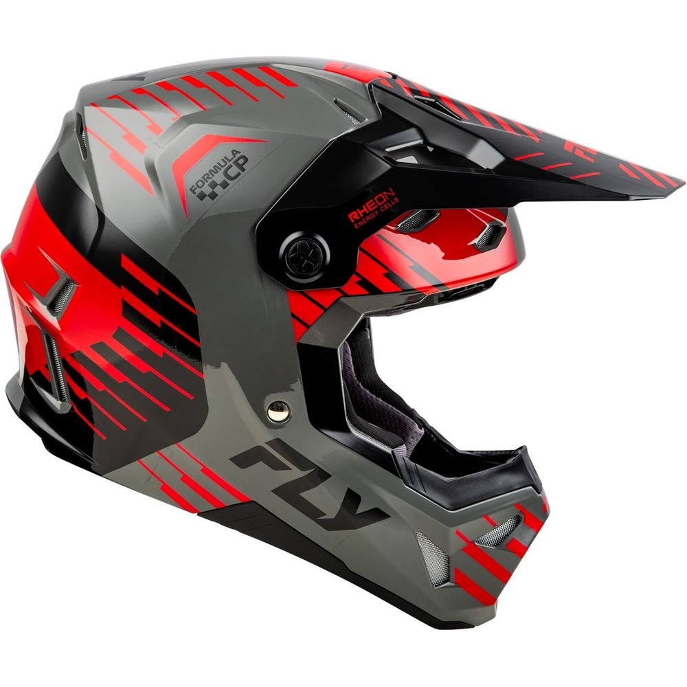 FLY Formula Cp Motocross Helm Slice grau-rot-schwarz FLY Formula Cp Motocross Helm Slice grau-rot-schwarz