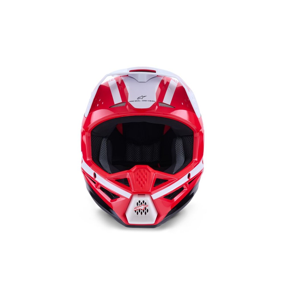 ALPINESTARS Supertech M3 Heat Motocross Helm rot/weiss/schwarz