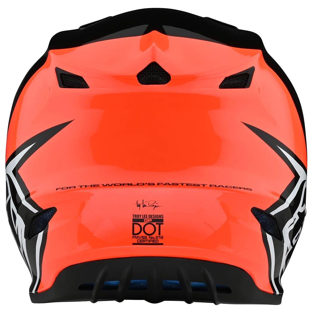TROY LEE DESIGNS GP Block Motocross Helm schwarz orange